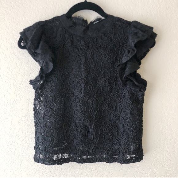 Zara Tops - Zara Black Lace Top